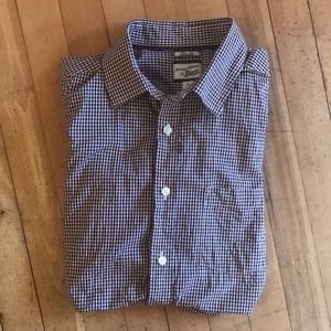 Mens medium slim fit cotton semi-dress shirt